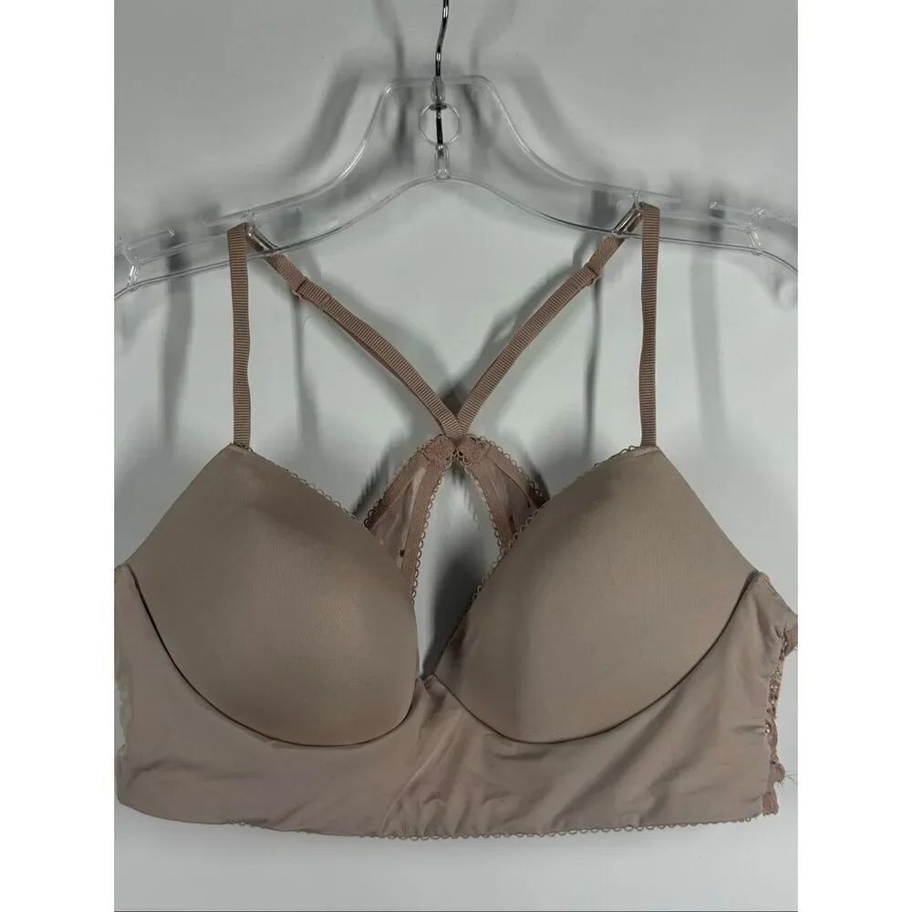 C9 Victoriaโs Secret racerback paddedโDemi bra size medium
